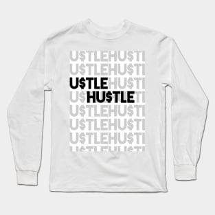 Hustle large print entrepreneur modern gallery fashion Long Sleeve T-Shirt